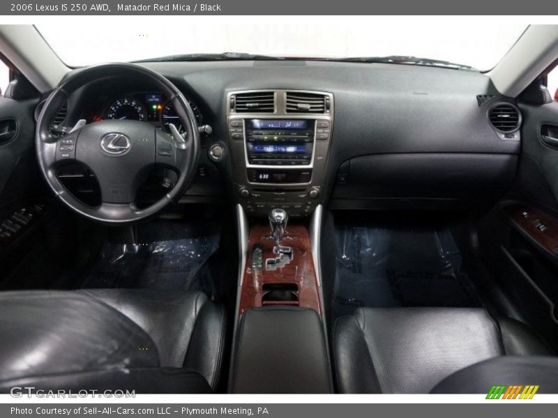 Matador Red Mica / Black 2006 Lexus IS 250 AWD