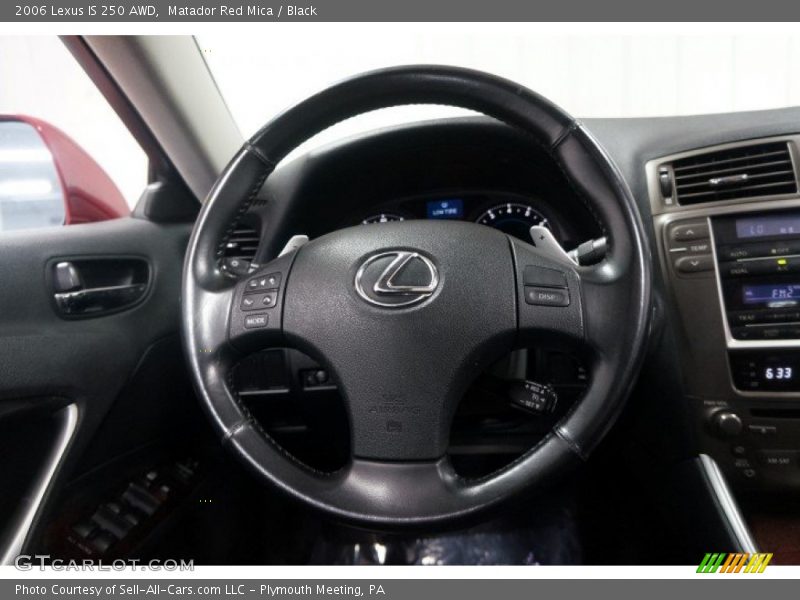 Matador Red Mica / Black 2006 Lexus IS 250 AWD