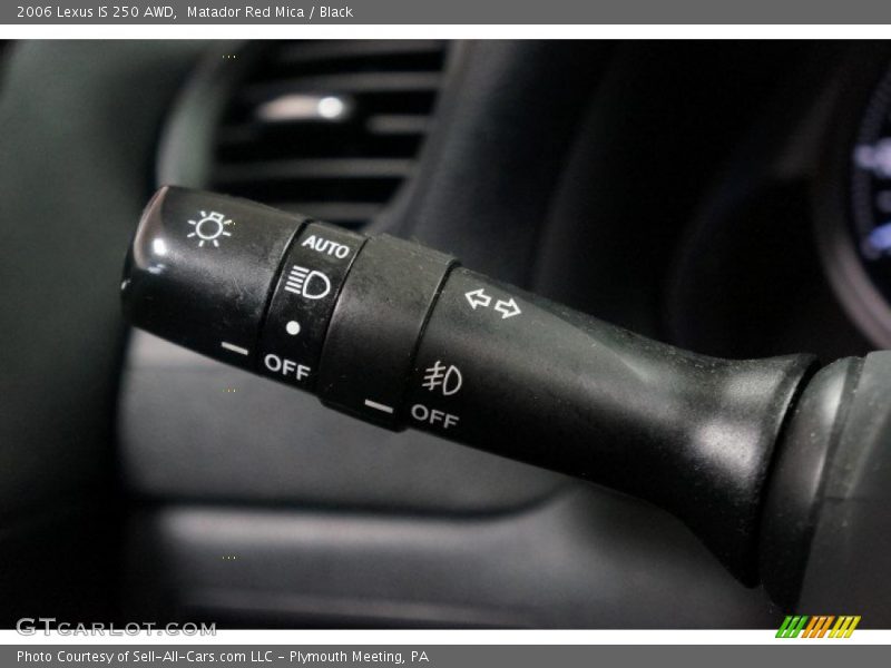 Matador Red Mica / Black 2006 Lexus IS 250 AWD