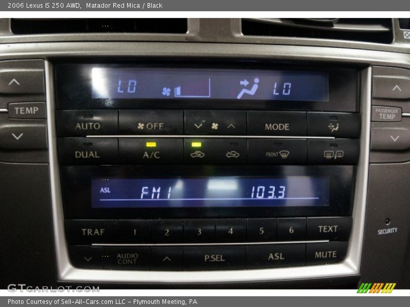 Matador Red Mica / Black 2006 Lexus IS 250 AWD