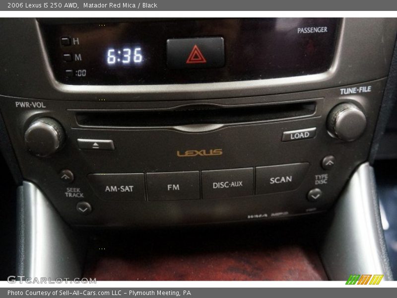Matador Red Mica / Black 2006 Lexus IS 250 AWD