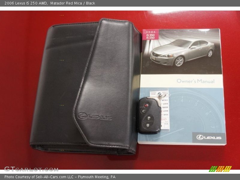 Matador Red Mica / Black 2006 Lexus IS 250 AWD