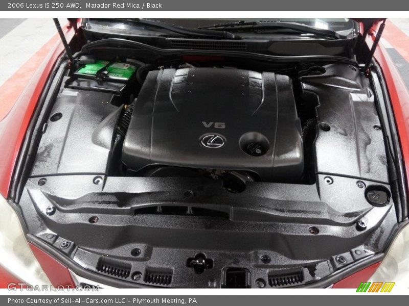 Matador Red Mica / Black 2006 Lexus IS 250 AWD