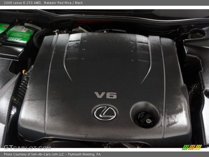 Matador Red Mica / Black 2006 Lexus IS 250 AWD