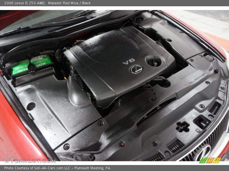 Matador Red Mica / Black 2006 Lexus IS 250 AWD