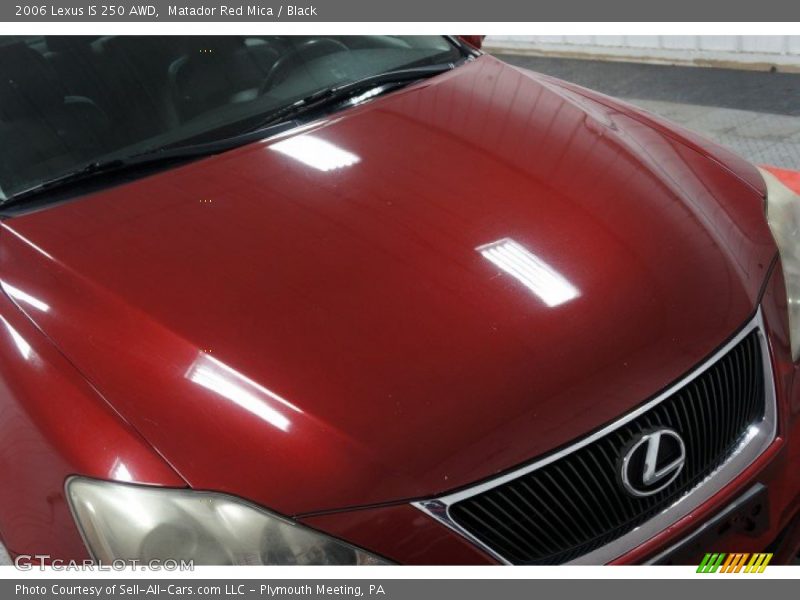 Matador Red Mica / Black 2006 Lexus IS 250 AWD