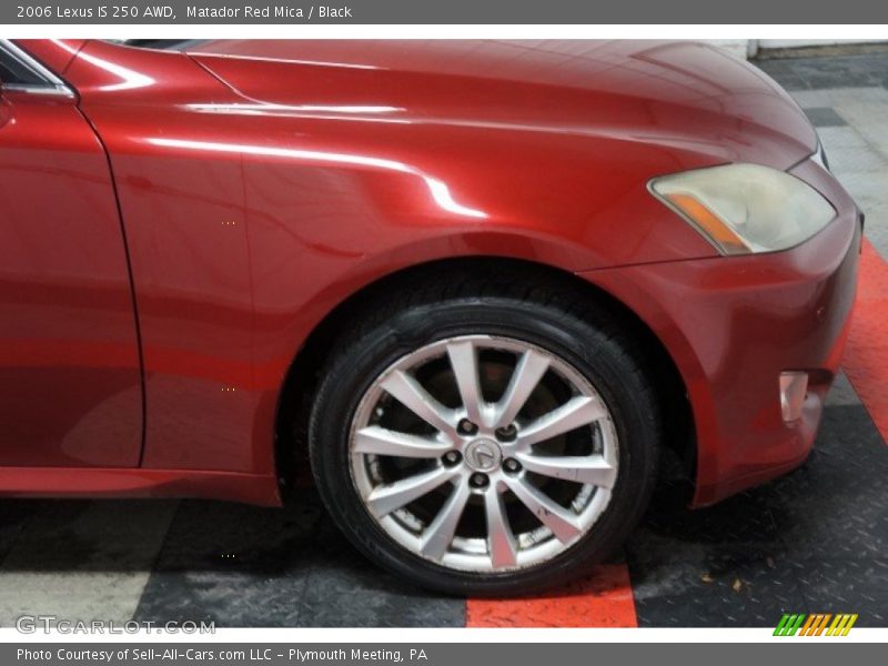Matador Red Mica / Black 2006 Lexus IS 250 AWD