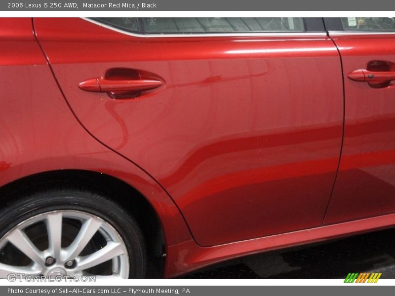 Matador Red Mica / Black 2006 Lexus IS 250 AWD