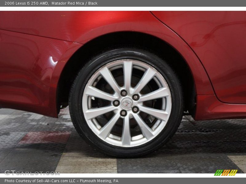Matador Red Mica / Black 2006 Lexus IS 250 AWD