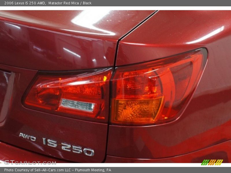 Matador Red Mica / Black 2006 Lexus IS 250 AWD