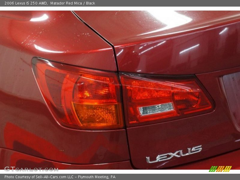 Matador Red Mica / Black 2006 Lexus IS 250 AWD