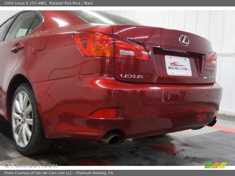 Matador Red Mica / Black 2006 Lexus IS 250 AWD