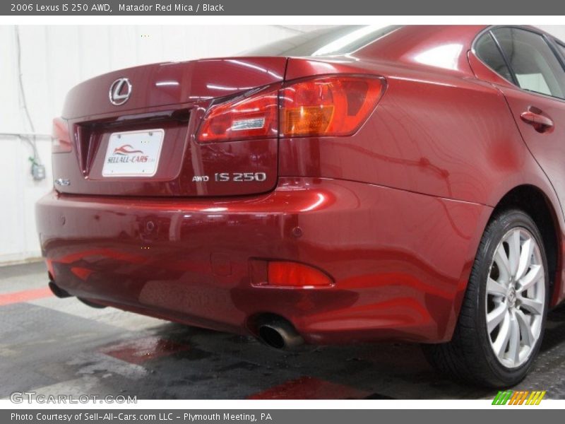 Matador Red Mica / Black 2006 Lexus IS 250 AWD