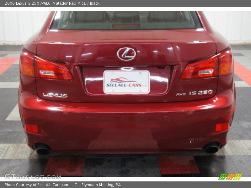 Matador Red Mica / Black 2006 Lexus IS 250 AWD