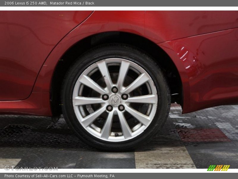 Matador Red Mica / Black 2006 Lexus IS 250 AWD