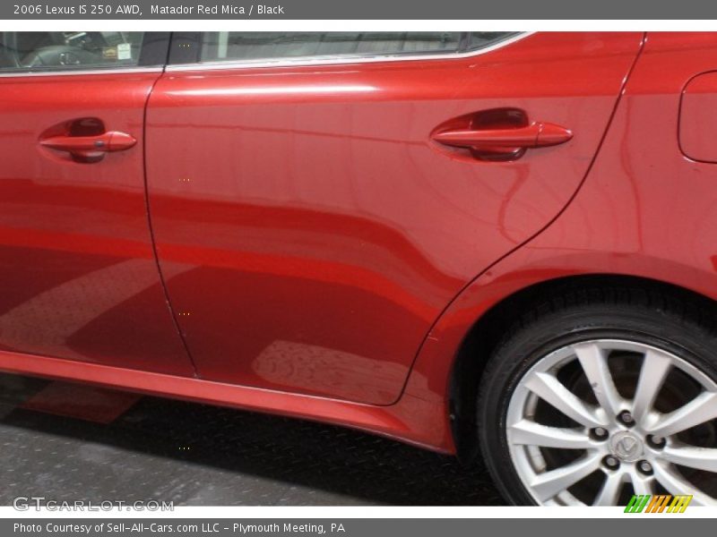 Matador Red Mica / Black 2006 Lexus IS 250 AWD