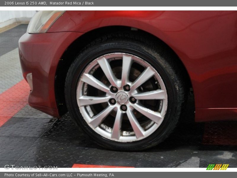Matador Red Mica / Black 2006 Lexus IS 250 AWD