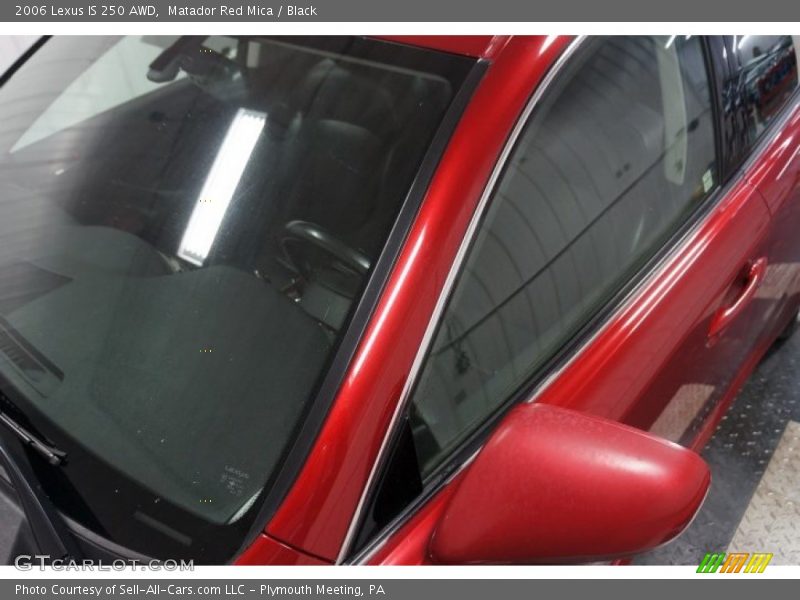 Matador Red Mica / Black 2006 Lexus IS 250 AWD