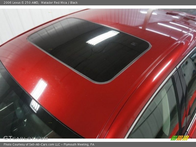 Matador Red Mica / Black 2006 Lexus IS 250 AWD