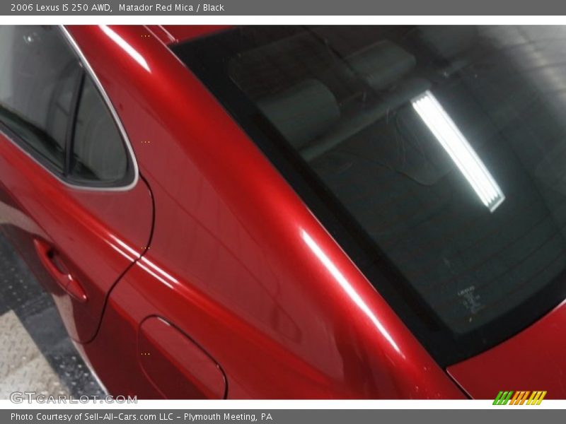 Matador Red Mica / Black 2006 Lexus IS 250 AWD