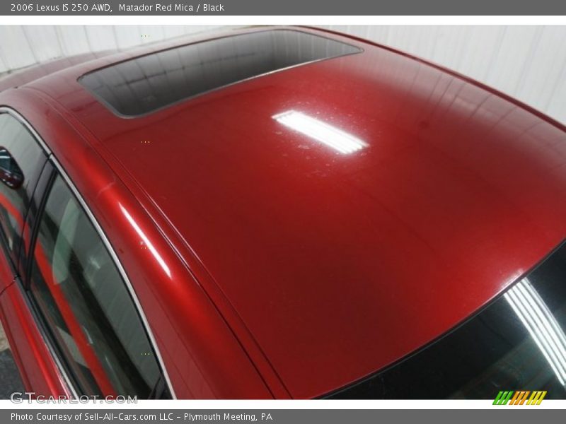 Matador Red Mica / Black 2006 Lexus IS 250 AWD