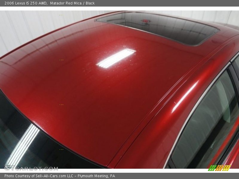 Matador Red Mica / Black 2006 Lexus IS 250 AWD