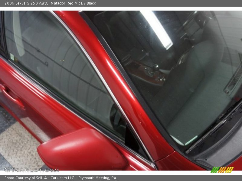 Matador Red Mica / Black 2006 Lexus IS 250 AWD