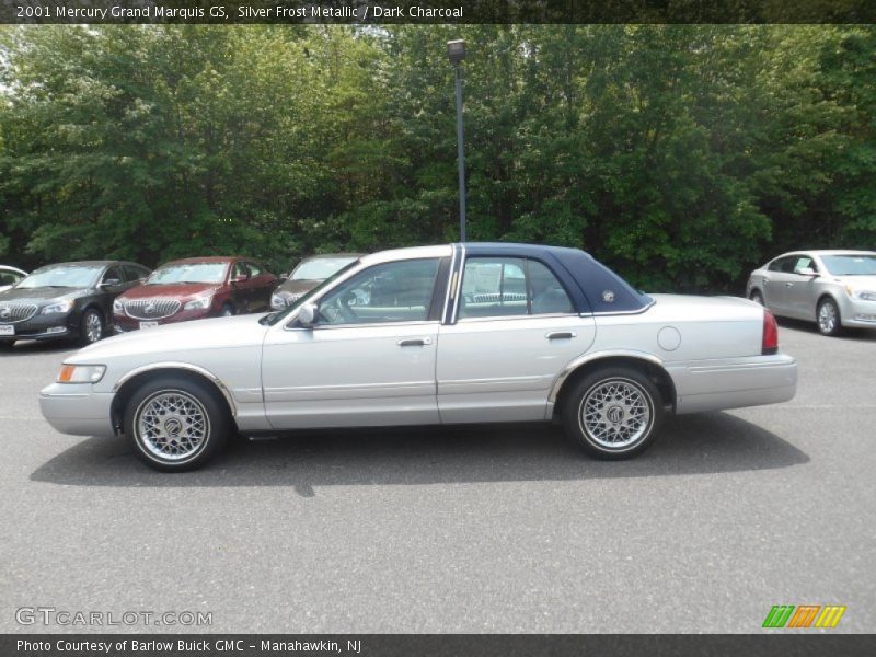 Silver Frost Metallic / Dark Charcoal 2001 Mercury Grand Marquis GS