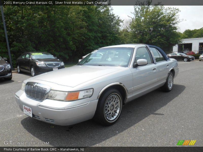 Silver Frost Metallic / Dark Charcoal 2001 Mercury Grand Marquis GS