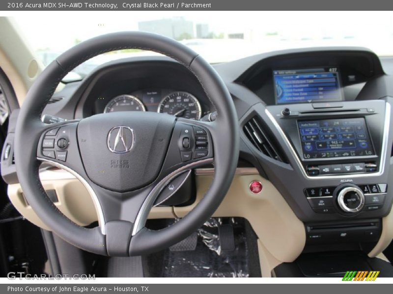 Crystal Black Pearl / Parchment 2016 Acura MDX SH-AWD Technology