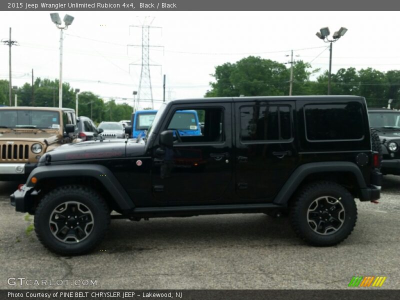 Black / Black 2015 Jeep Wrangler Unlimited Rubicon 4x4