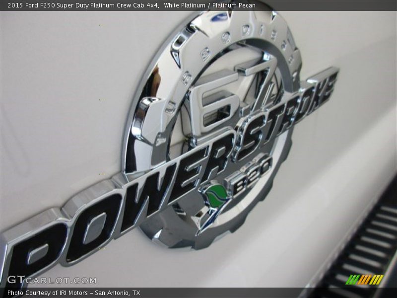 White Platinum / Platinum Pecan 2015 Ford F250 Super Duty Platinum Crew Cab 4x4