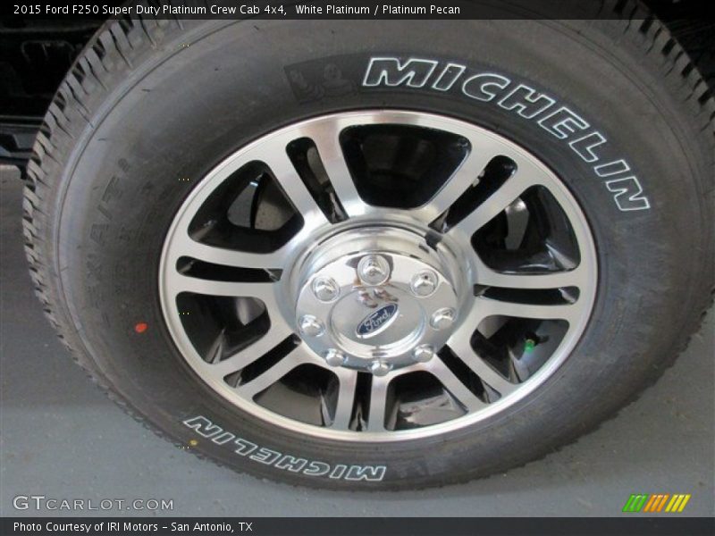 White Platinum / Platinum Pecan 2015 Ford F250 Super Duty Platinum Crew Cab 4x4