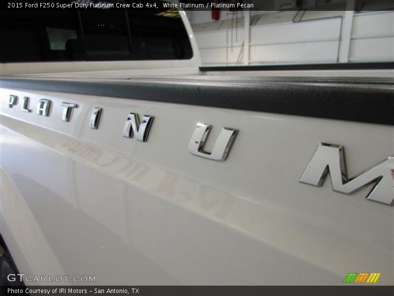 White Platinum / Platinum Pecan 2015 Ford F250 Super Duty Platinum Crew Cab 4x4