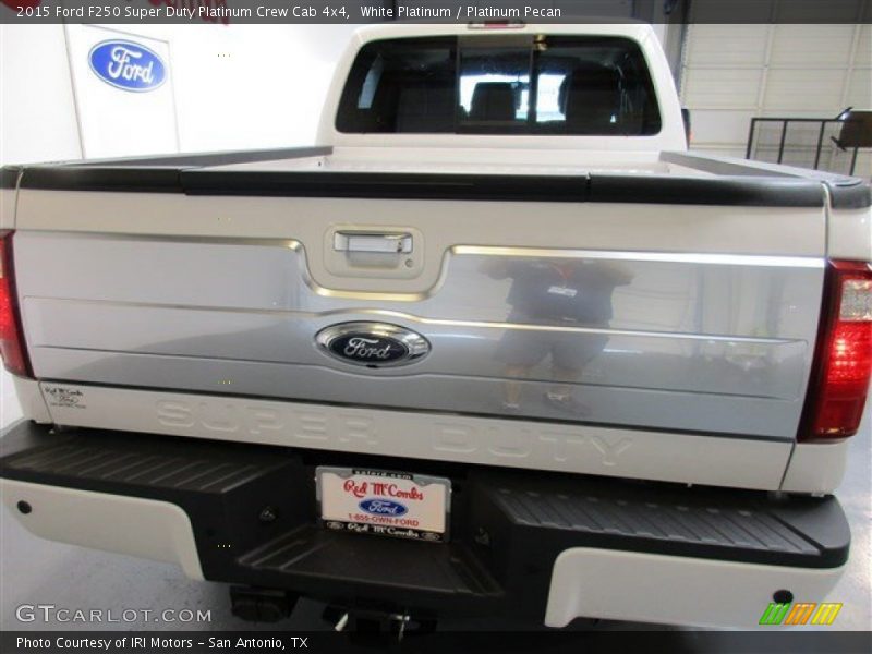 White Platinum / Platinum Pecan 2015 Ford F250 Super Duty Platinum Crew Cab 4x4