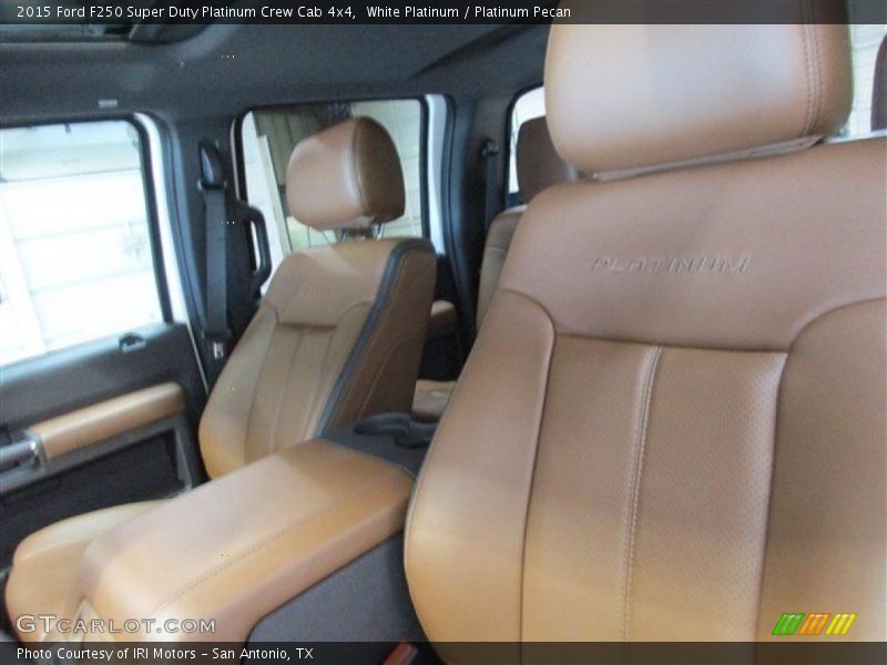 White Platinum / Platinum Pecan 2015 Ford F250 Super Duty Platinum Crew Cab 4x4