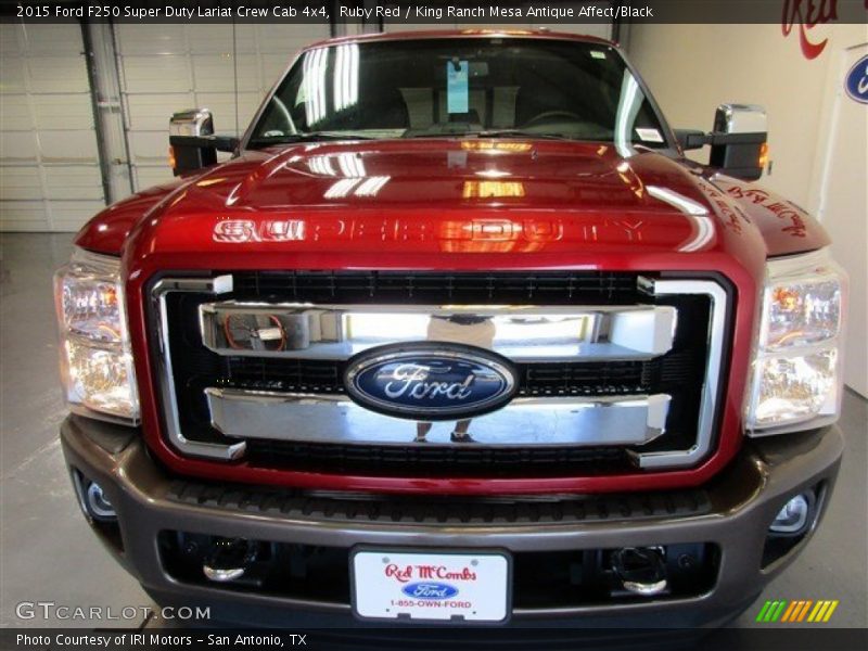 Ruby Red / King Ranch Mesa Antique Affect/Black 2015 Ford F250 Super Duty Lariat Crew Cab 4x4