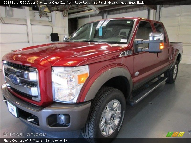 Ruby Red / King Ranch Mesa Antique Affect/Black 2015 Ford F250 Super Duty Lariat Crew Cab 4x4