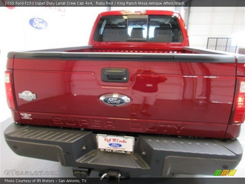 Ruby Red / King Ranch Mesa Antique Affect/Black 2015 Ford F250 Super Duty Lariat Crew Cab 4x4