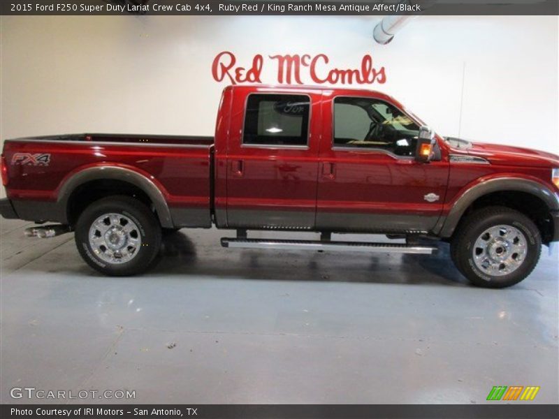 Ruby Red / King Ranch Mesa Antique Affect/Black 2015 Ford F250 Super Duty Lariat Crew Cab 4x4