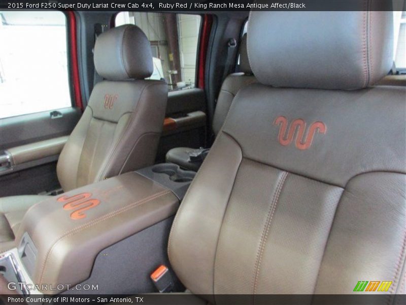 Ruby Red / King Ranch Mesa Antique Affect/Black 2015 Ford F250 Super Duty Lariat Crew Cab 4x4