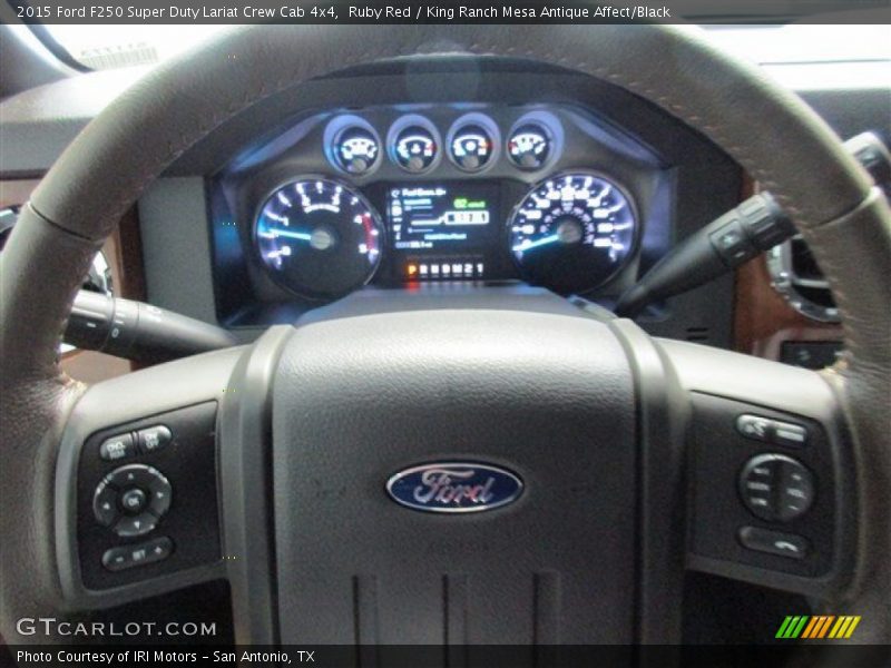 Ruby Red / King Ranch Mesa Antique Affect/Black 2015 Ford F250 Super Duty Lariat Crew Cab 4x4