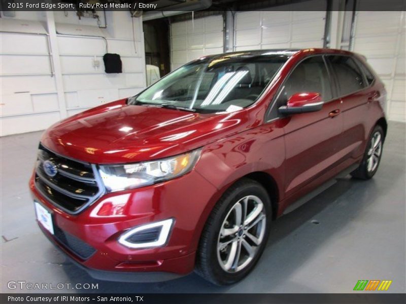 Ruby Red Metallic / Ebony 2015 Ford Edge Sport