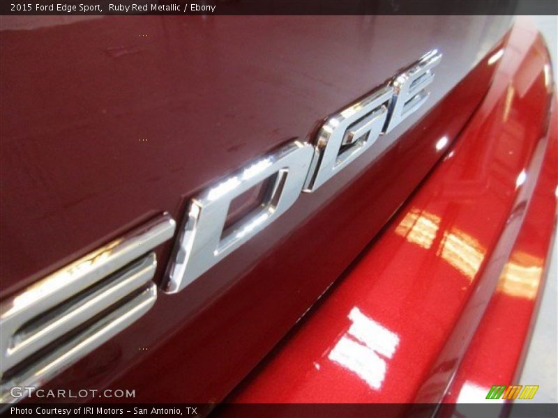 Ruby Red Metallic / Ebony 2015 Ford Edge Sport