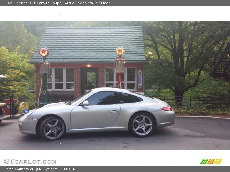 Arctic Silver Metallic / Black 2009 Porsche 911 Carrera Coupe