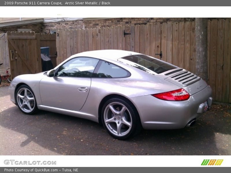 Arctic Silver Metallic / Black 2009 Porsche 911 Carrera Coupe