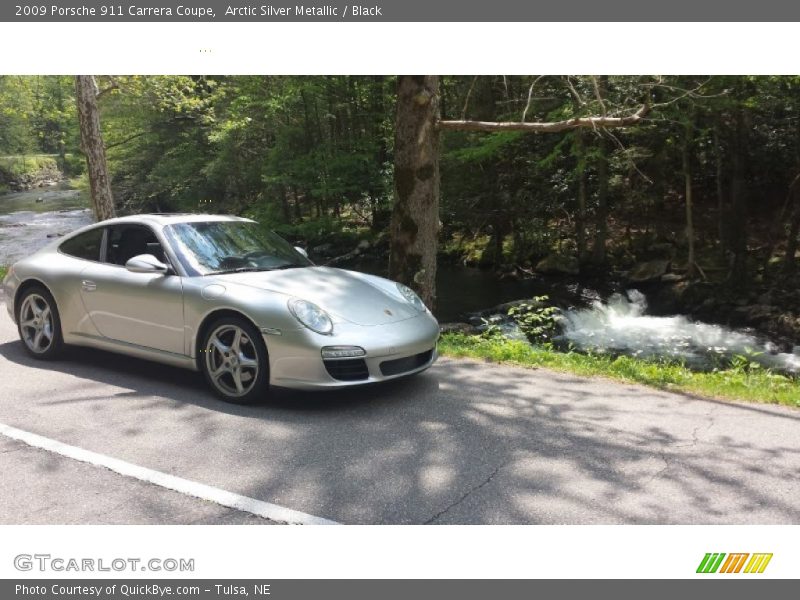 Arctic Silver Metallic / Black 2009 Porsche 911 Carrera Coupe