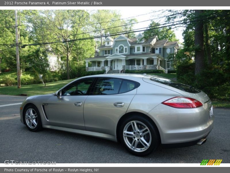 Platinum Silver Metallic / Black 2012 Porsche Panamera 4