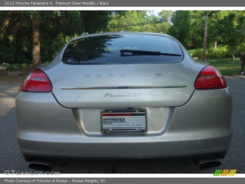 Platinum Silver Metallic / Black 2012 Porsche Panamera 4