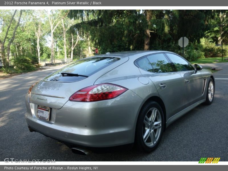 Platinum Silver Metallic / Black 2012 Porsche Panamera 4